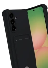 Newface Samsung Galaxy A56 Kılıf Kelvin Kartvizitli Silikon - Siyah