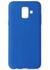Newface Samsung Galaxy A6 2018 Kılıf First Silikon - Mavi