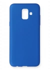 Newface Samsung Galaxy A6 2018 Kılıf First Silikon - Mavi