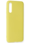 Newface Samsung Galaxy A70 Kılıf Nano içi Kadife Silikon - Sarı