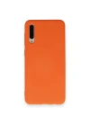 Newface Samsung Galaxy A70 Kılıf Nano içi Kadife Silikon - Turuncu