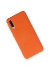 Newface Samsung Galaxy A70 Kılıf Nano içi Kadife Silikon - Turuncu