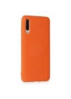 Newface Samsung Galaxy A70 Kılıf Nano içi Kadife Silikon - Turuncu