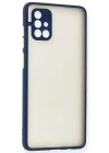 Newface Samsung Galaxy A71 Kılıf Montreal Silikon Kapak - Lacivert