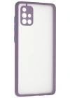 Newface Samsung Galaxy A71 Kılıf Montreal Silikon Kapak - Mor
