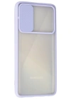 Newface Samsung Galaxy A71 Kılıf Palm Buzlu Kamera Sürgülü Silikon - Lila