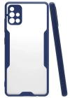 Newface Samsung Galaxy A71 Kılıf Platin Silikon - Lacivert