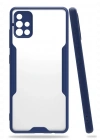 Newface Samsung Galaxy A71 Kılıf Platin Silikon - Lacivert