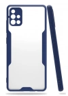 Newface Samsung Galaxy A71 Kılıf Platin Silikon - Lacivert