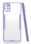 Newface Samsung Galaxy A71 Kılıf Platin Silikon - Lila