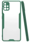 Newface Samsung Galaxy A71 Kılıf Platin Silikon - Yeşil