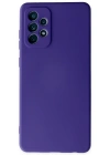 Newface Samsung Galaxy A72 Kılıf Nano içi Kadife Silikon - Mor