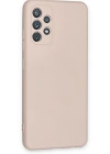 Newface Samsung Galaxy A72 Kılıf Nano içi Kadife Silikon - Pudra