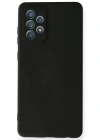 Newface Samsung Galaxy A72 Kılıf Nano içi Kadife Silikon - Siyah