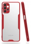 Newface Samsung Galaxy A72 Kılıf Platin Silikon - Kırmızı