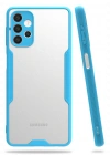 Newface Samsung Galaxy A72 Kılıf Platin Silikon - Mavi