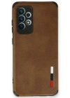 Newface Samsung Galaxy A73 5G Kılıf Loop Deri Silikon - Kahverengi