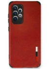 Newface Samsung Galaxy A73 5G Kılıf Loop Deri Silikon - Kırmızı