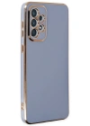 Newface Samsung Galaxy A73 5G Kılıf Volet Silikon - Mavi