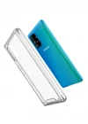 Newface Samsung Galaxy A91 / S10 Lite Kılıf Lüx Şeffaf Silikon