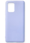 Newface Samsung Galaxy A91 / S10 Lite Kılıf Nano içi Kadife Silikon - Lila