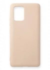 Newface Samsung Galaxy A91 / S10 Lite Kılıf Nano içi Kadife Silikon - Pudra