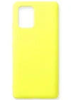 Newface Samsung Galaxy A91 / S10 Lite Kılıf Nano içi Kadife Silikon - Sarı