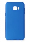 Newface Samsung Galaxy C7 Pro Kılıf First Silikon - Mavi