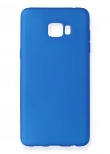 Newface Samsung Galaxy C7 Pro Kılıf First Silikon - Mavi
