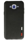 Newface Samsung Galaxy J7 Kılıf Loop Deri Silikon - Siyah