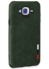 Newface Samsung Galaxy J7 Kılıf Loop Deri Silikon - Yeşil