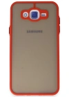 Newface Samsung Galaxy J7 Kılıf Montreal Silikon Kapak - Kırmızı