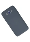Newface Samsung Galaxy J7 Kılıf Nano içi Kadife Silikon - Gri