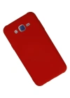Newface Samsung Galaxy J7 Kılıf Nano içi Kadife Silikon - Kırmızı