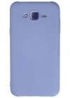 Newface Samsung Galaxy J7 Kılıf Nano içi Kadife Silikon - Lila