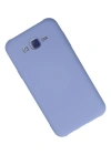 Newface Samsung Galaxy J7 Kılıf Nano içi Kadife Silikon - Lila