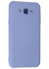 Newface Samsung Galaxy J7 Kılıf Nano içi Kadife Silikon - Lila