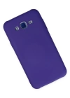 Newface Samsung Galaxy J7 Kılıf Nano içi Kadife Silikon - Mor