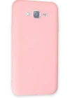 Newface Samsung Galaxy J7 Kılıf Nano içi Kadife Silikon - Pudra