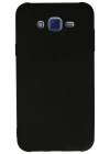 Newface Samsung Galaxy J7 Kılıf Nano içi Kadife Silikon - Siyah