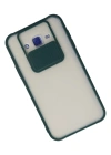 Newface Samsung Galaxy J7 Kılıf Palm Buzlu Kamera Sürgülü Silikon - Yeşil