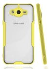 Newface Samsung Galaxy J7 Kılıf Platin Silikon - Sarı