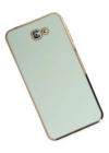 Newface Samsung Galaxy J7 Prime Kılıf Volet Silikon - Açık Yeşil