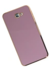 Newface Samsung Galaxy J7 Prime Kılıf Volet Silikon - Mor