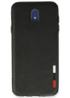 Newface Samsung Galaxy J7 Pro / J730 Kılıf Loop Deri Silikon - Siyah