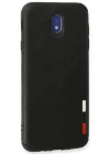 Newface Samsung Galaxy J7 Pro / J730 Kılıf Loop Deri Silikon - Siyah