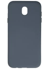 Newface Samsung Galaxy J7 Pro / J730 Kılıf Nano içi Kadife Silikon - Gri