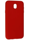 Newface Samsung Galaxy J7 Pro / J730 Kılıf Nano içi Kadife Silikon - Kırmızı