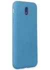 Newface Samsung Galaxy J7 Pro / J730 Kılıf Nano içi Kadife Silikon - Mavi