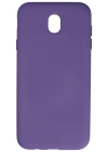 Newface Samsung Galaxy J7 Pro / J730 Kılıf Nano içi Kadife Silikon - Mor